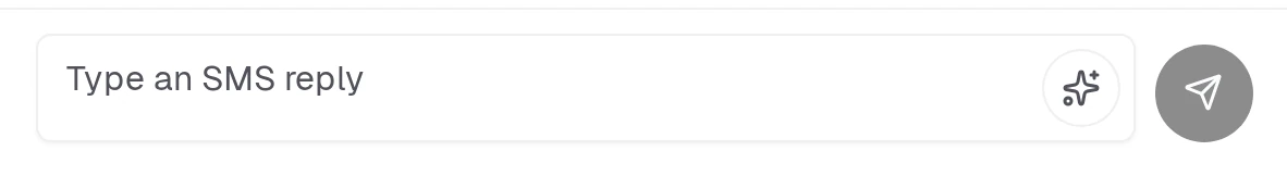 The reply box as it normally works — what you type is what the client receives.